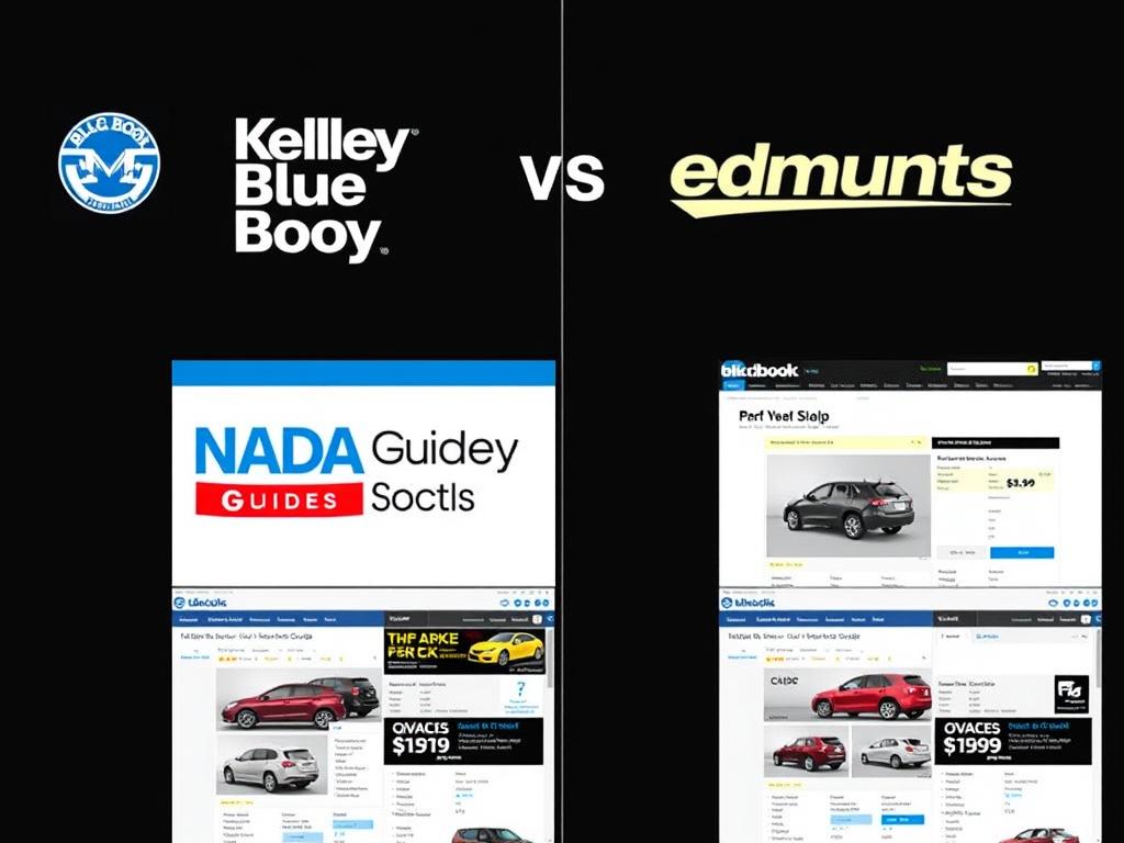 Comparison of different used car price guides including Blue Book Comparison of different used car price guides including Blue Book