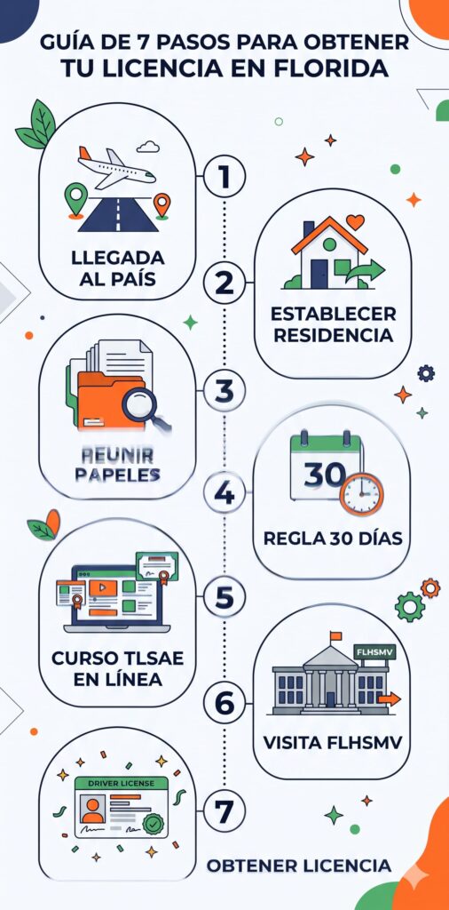 asos para cambiar tu licencia extranjera por la de Florida