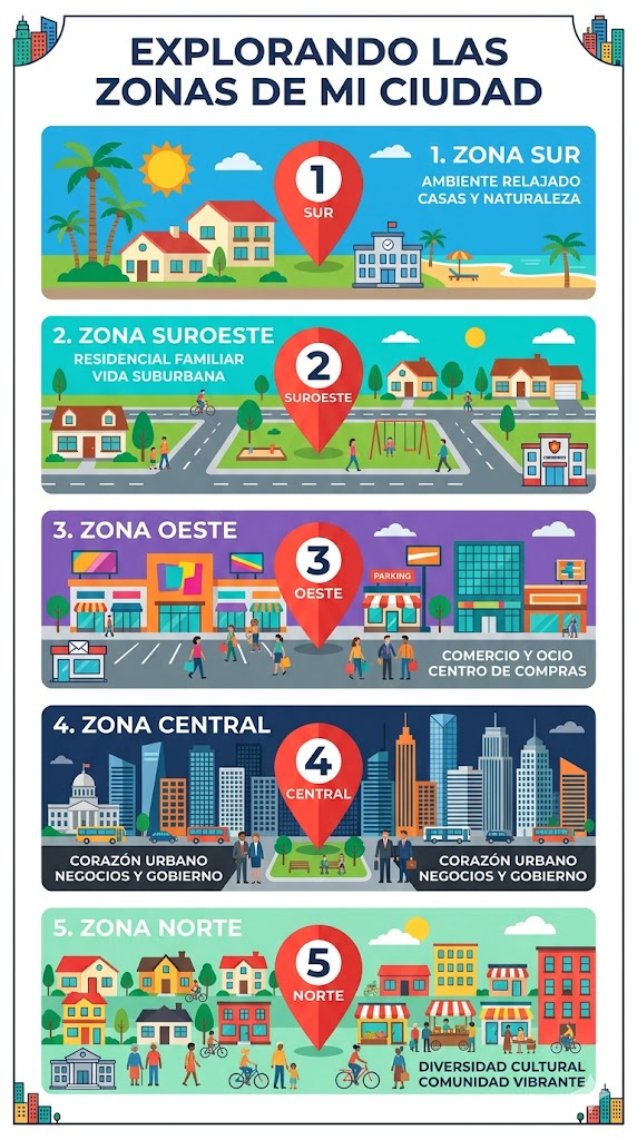 Comparativa visual de las zonas de Miami-Dade y sus oficinas DMV